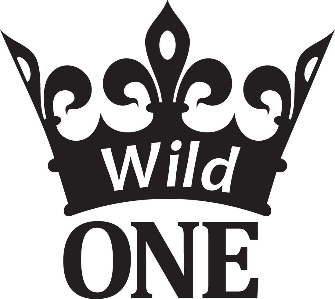 wild one - premier anniversaire vecteur