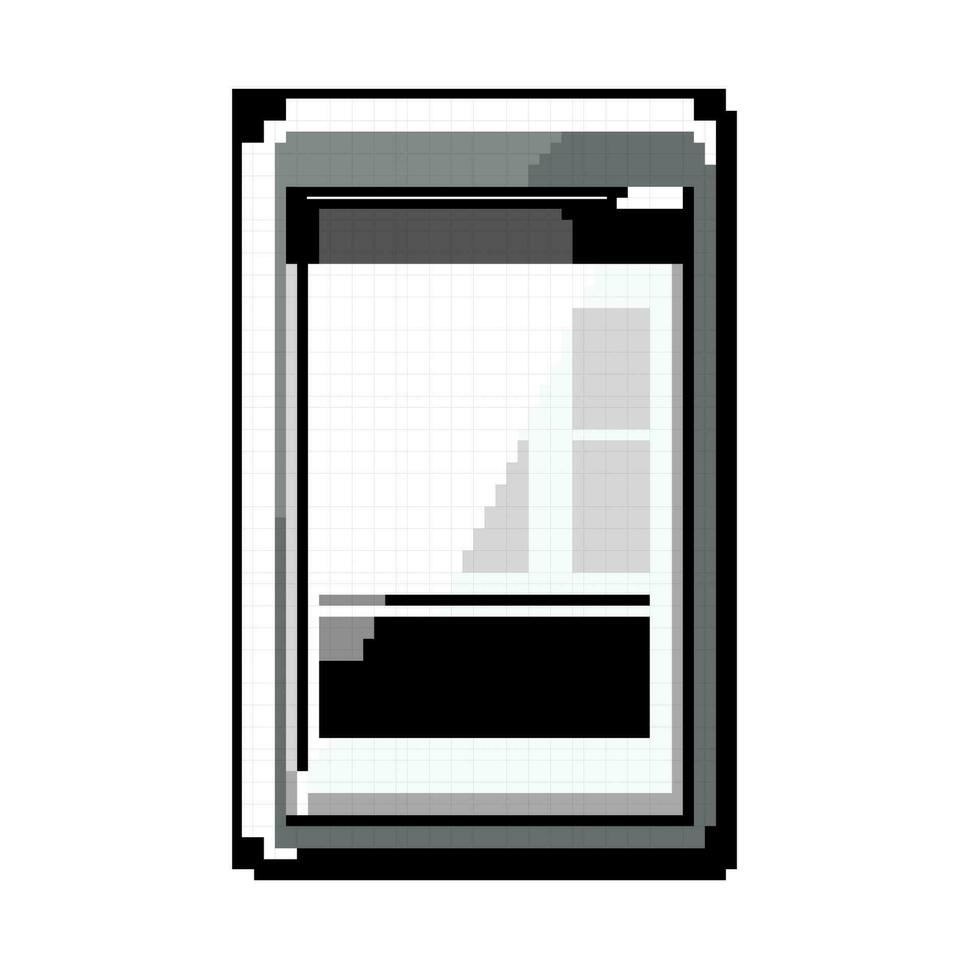 La technologie ebook lecteur Jeu pixel art vecteur illustration