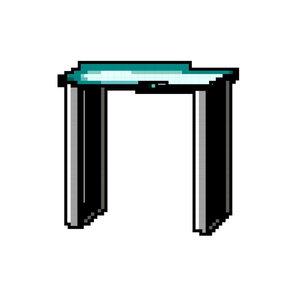 Haut verre table Jeu pixel art vecteur illustration