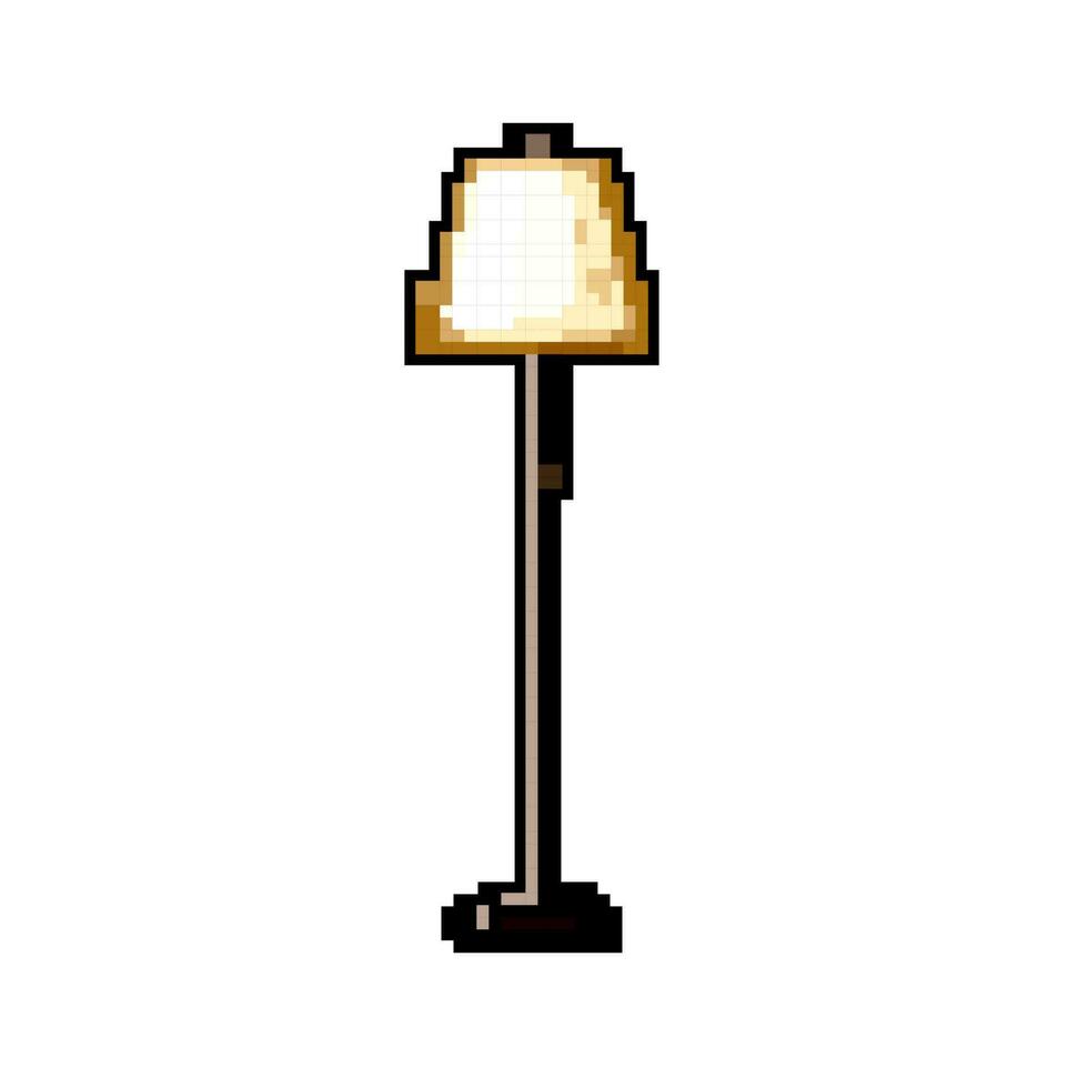 objet sol lampe Jeu pixel art vecteur illustration