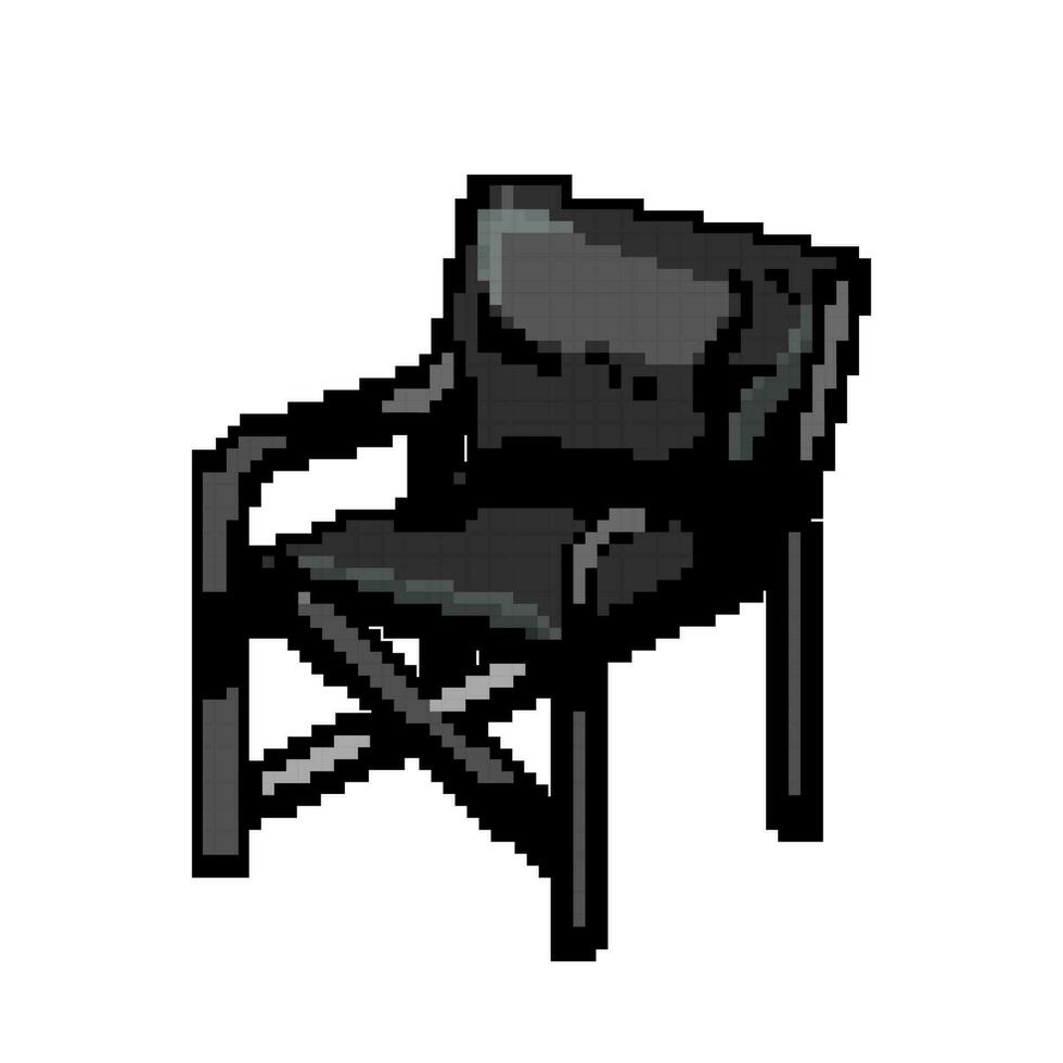 camp pliant chaise Jeu pixel art vecteur illustration