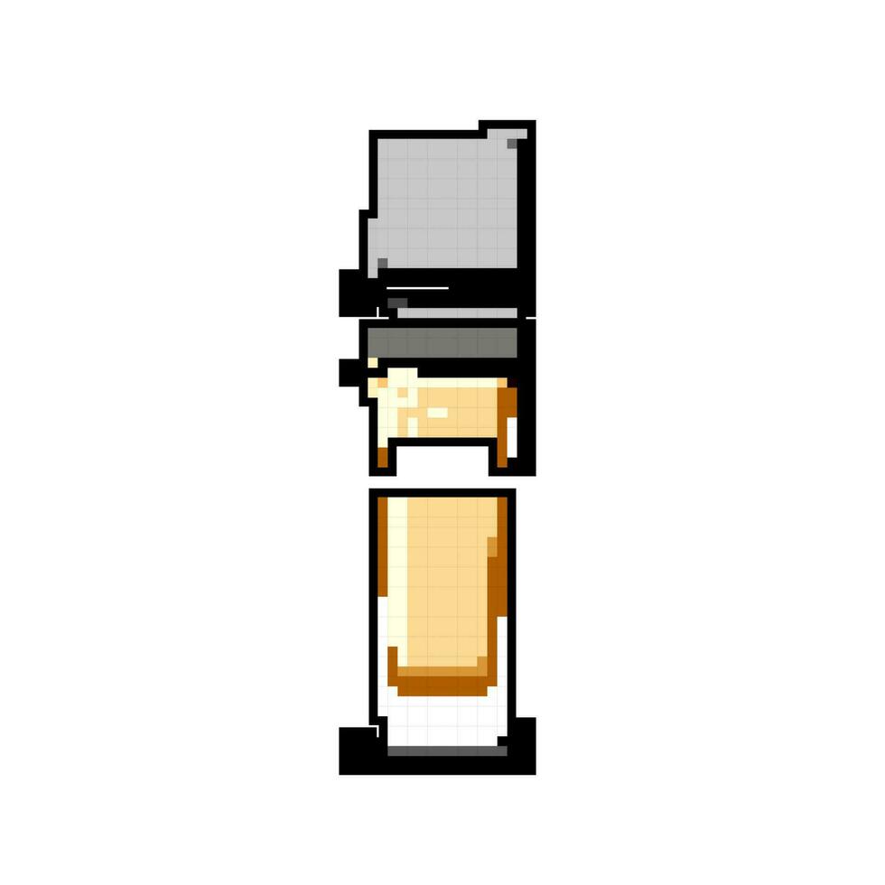 liquide fondation crème Jeu pixel art vecteur illustration