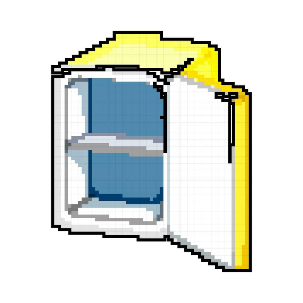 vide frigo réfrigérateur Jeu pixel art vecteur illustration