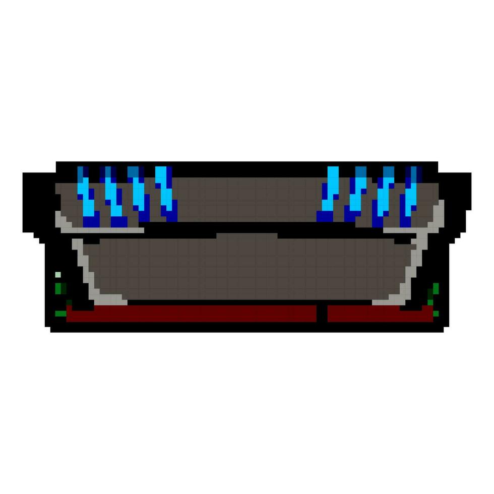 ordinateur bureau Mémoire Jeu pixel art vecteur illustration