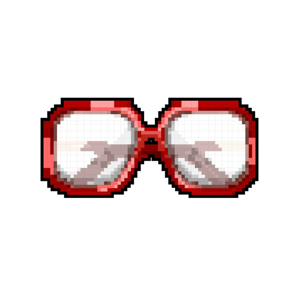 la personne ordinateur des lunettes Jeu pixel art vecteur illustration
