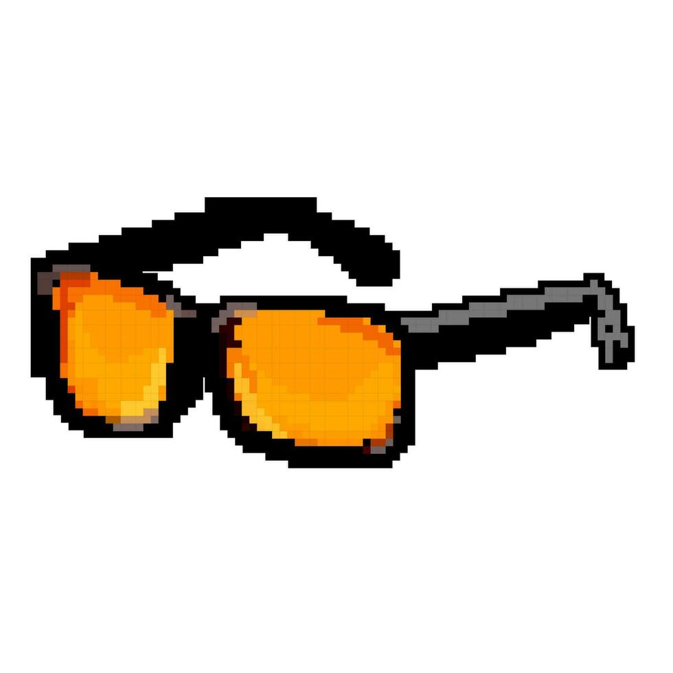 affaires ordinateur des lunettes Jeu pixel art vecteur illustration