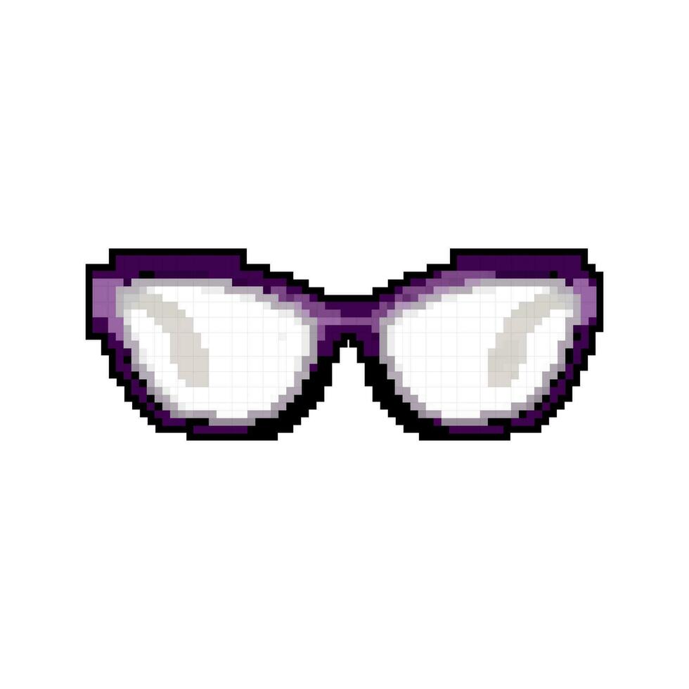 La technologie ordinateur des lunettes Jeu pixel art vecteur illustration