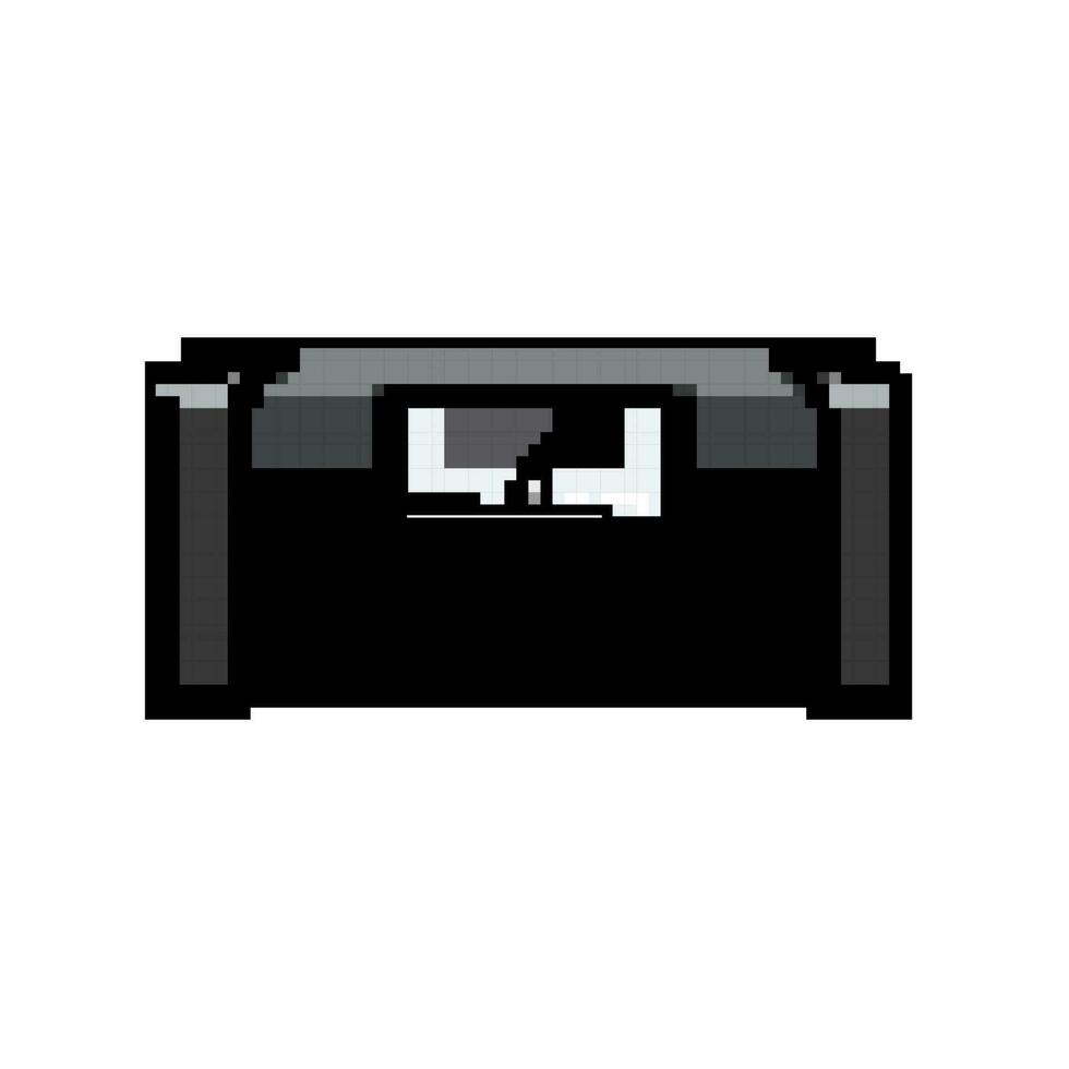 vieux boombox l'audio Jeu pixel art vecteur illustration