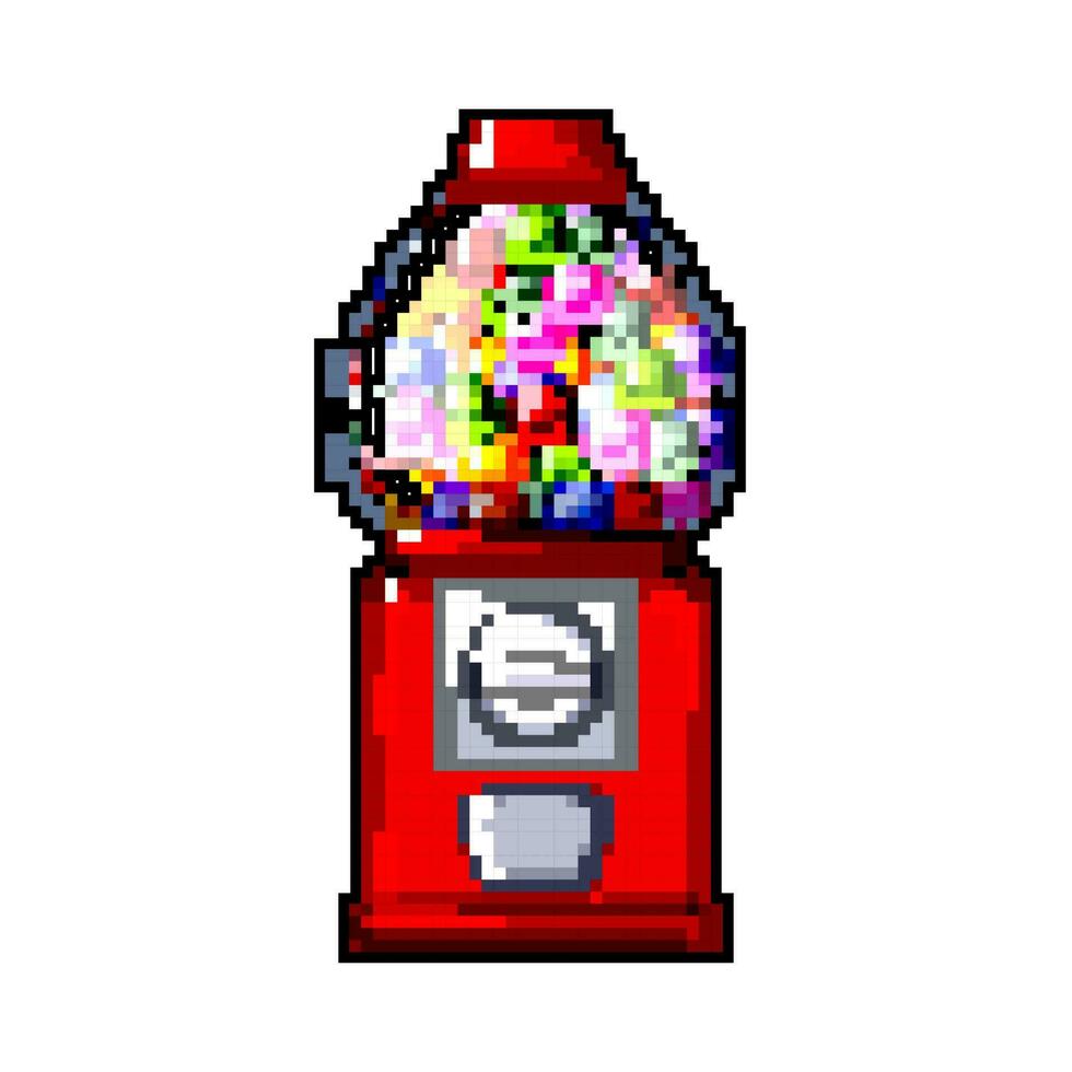 gencive bubblegum machine Jeu pixel art vecteur illustration