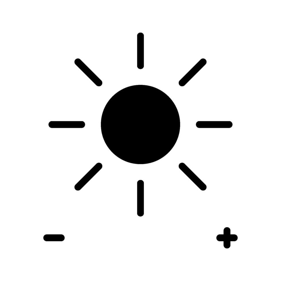icône de réglage de la luminosité vecteur
