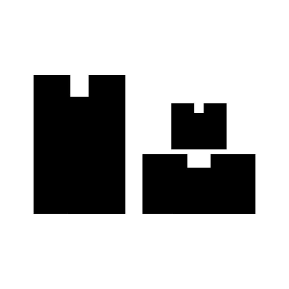 icône de vecteur de boîtes