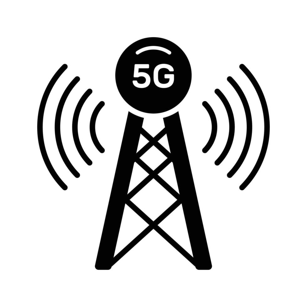 5g signal la tour vecteur conception dans moderne style, facile à utilisation icône