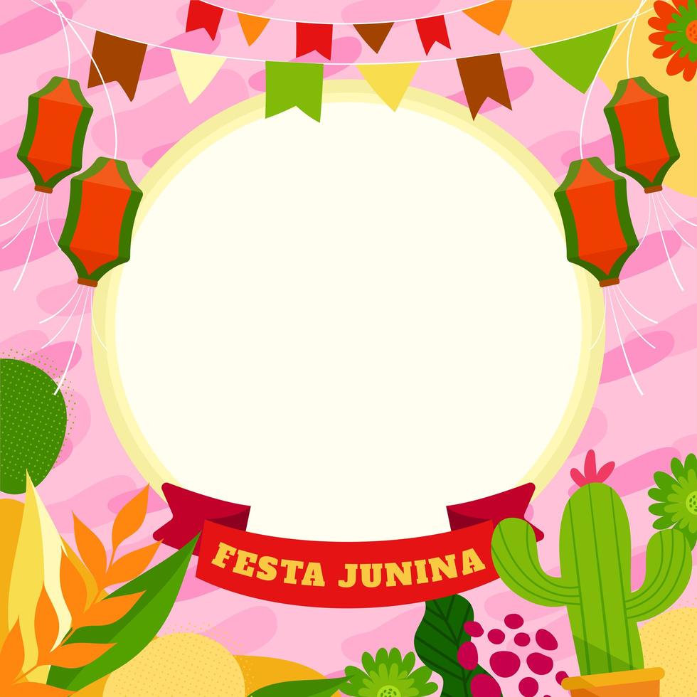 fond de célébration pour festa junina vecteur