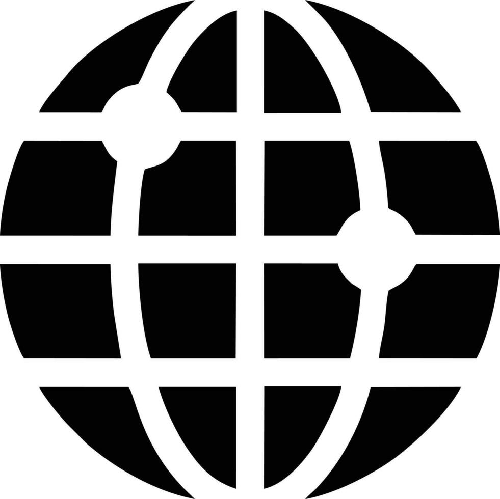 globe planète Terre icône symbole image vecteur