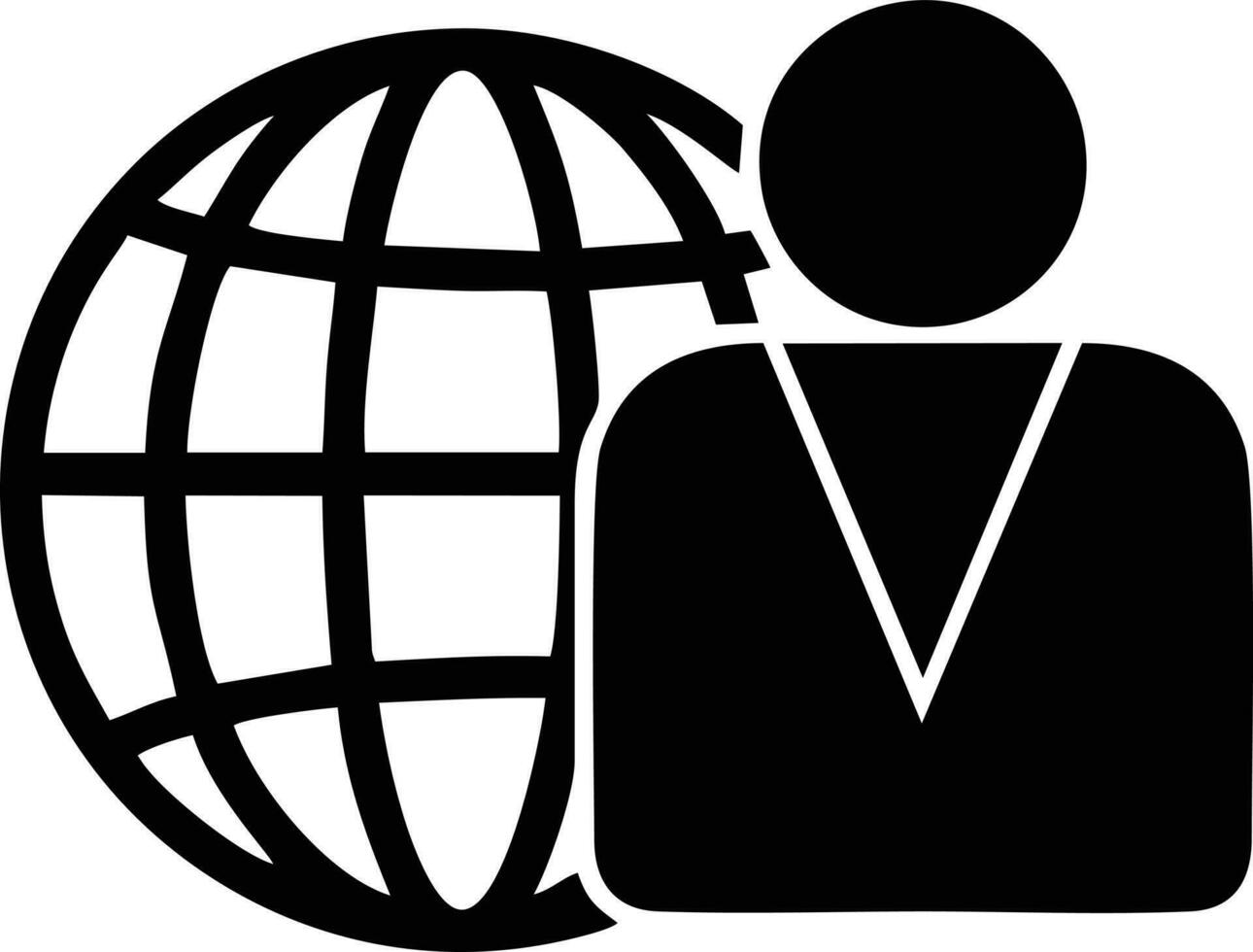 globe planète Terre icône symbole vecteur image