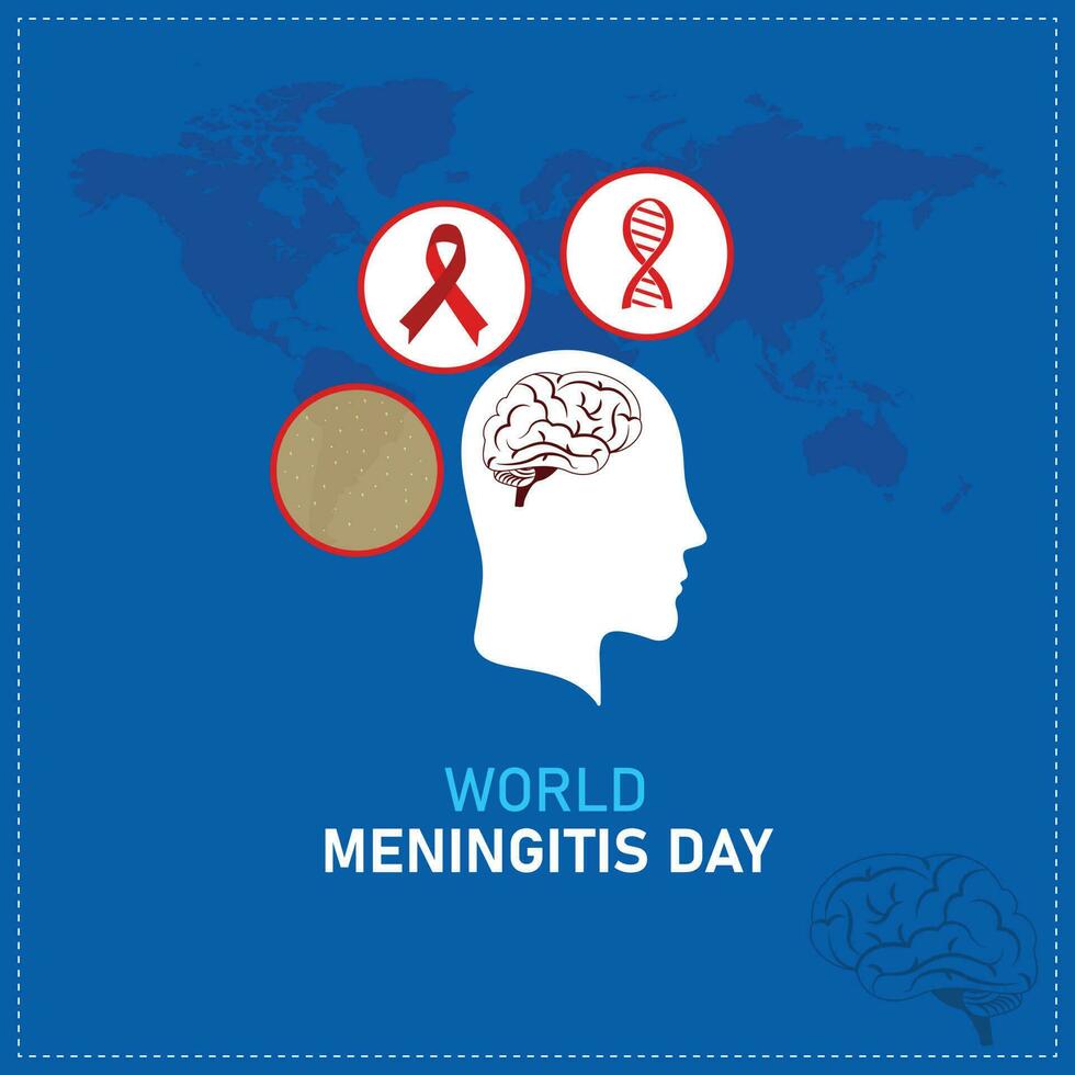 monde méningite journée. avril 24.modèle pour arrière-plan, bannière, carte, affiche. vecteur illustration.