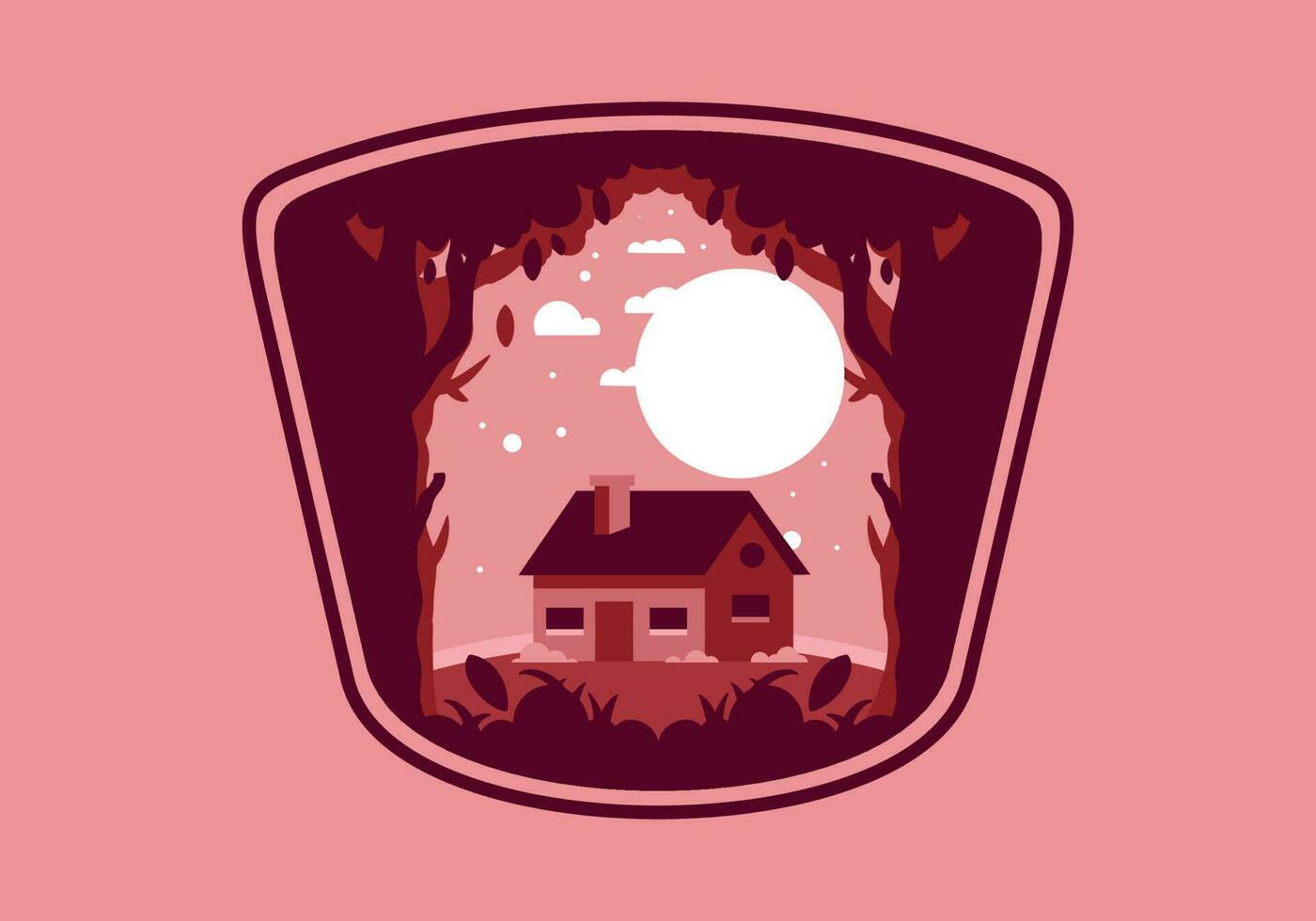 coloré plat illustration de une Facile maison vecteur