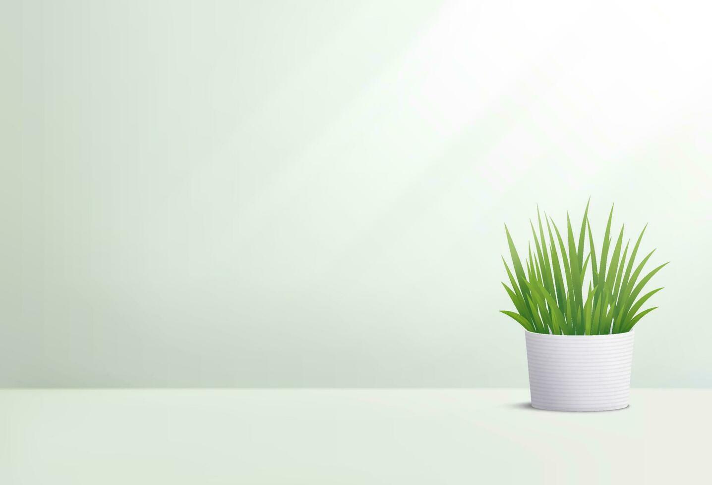 Contexte 3d abstrait minimal scène avec plante. cosmétique produit présentation. vecteur illustration.