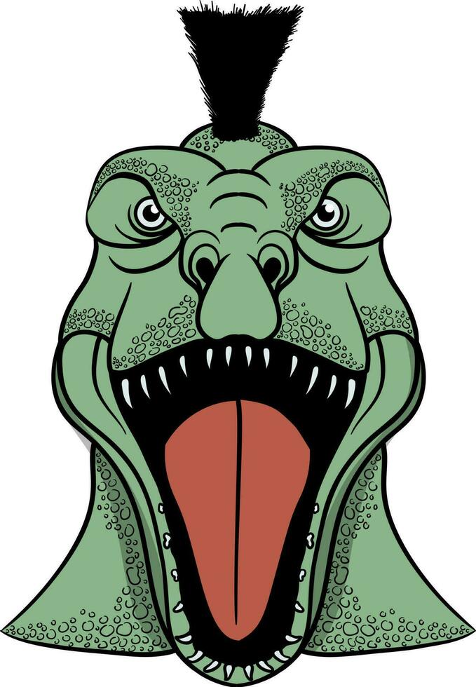 tyrannosaure Rex avec avec Cheveux vecteur des illustrations , pour T-shirt impressions et autre les usages.