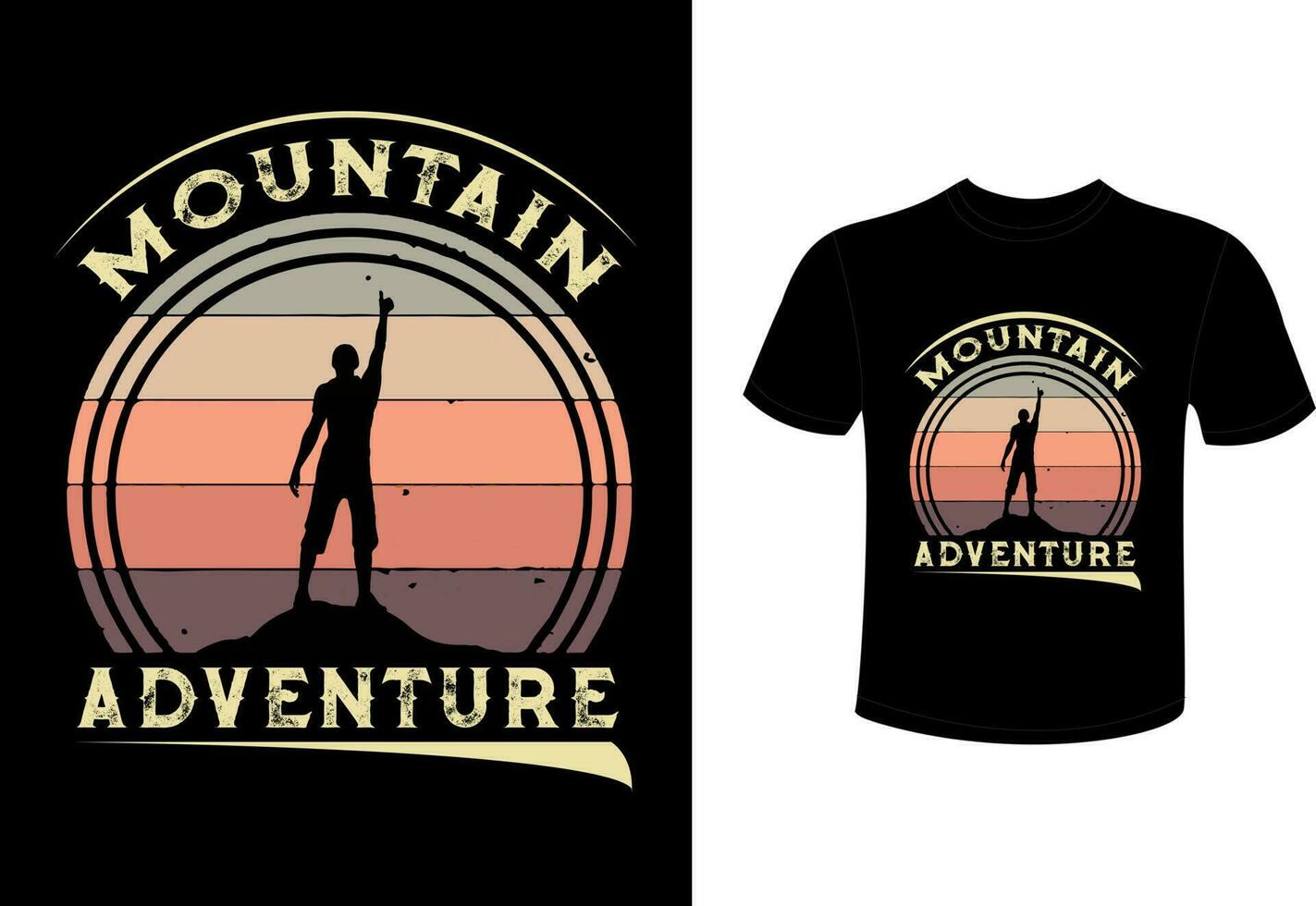 conception de t-shirt de voyage d'excursion, conception de t-shirt de voyage d'aventure vecteur