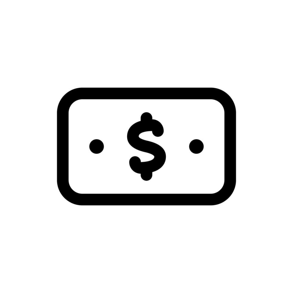 Facile dollar icône. le icône pouvez être utilisé pour sites Internet, impression modèles, présentation modèles, illustrations, etc vecteur