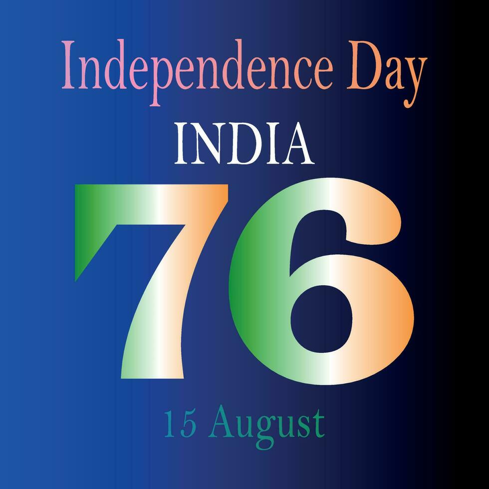 l'Inde indépendance journée nationale drapeau de Inde tricolore août 15e fête vecteur illustration