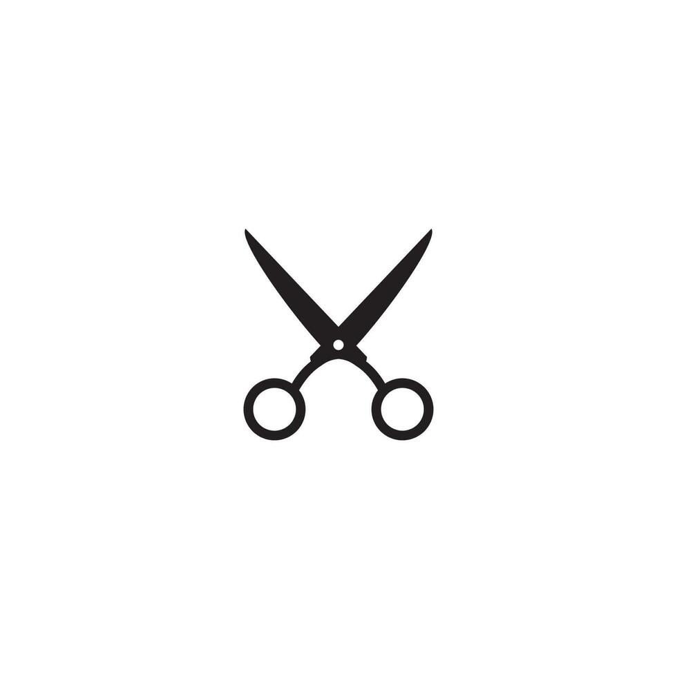 ciseaux logo ou icône conception vecteur