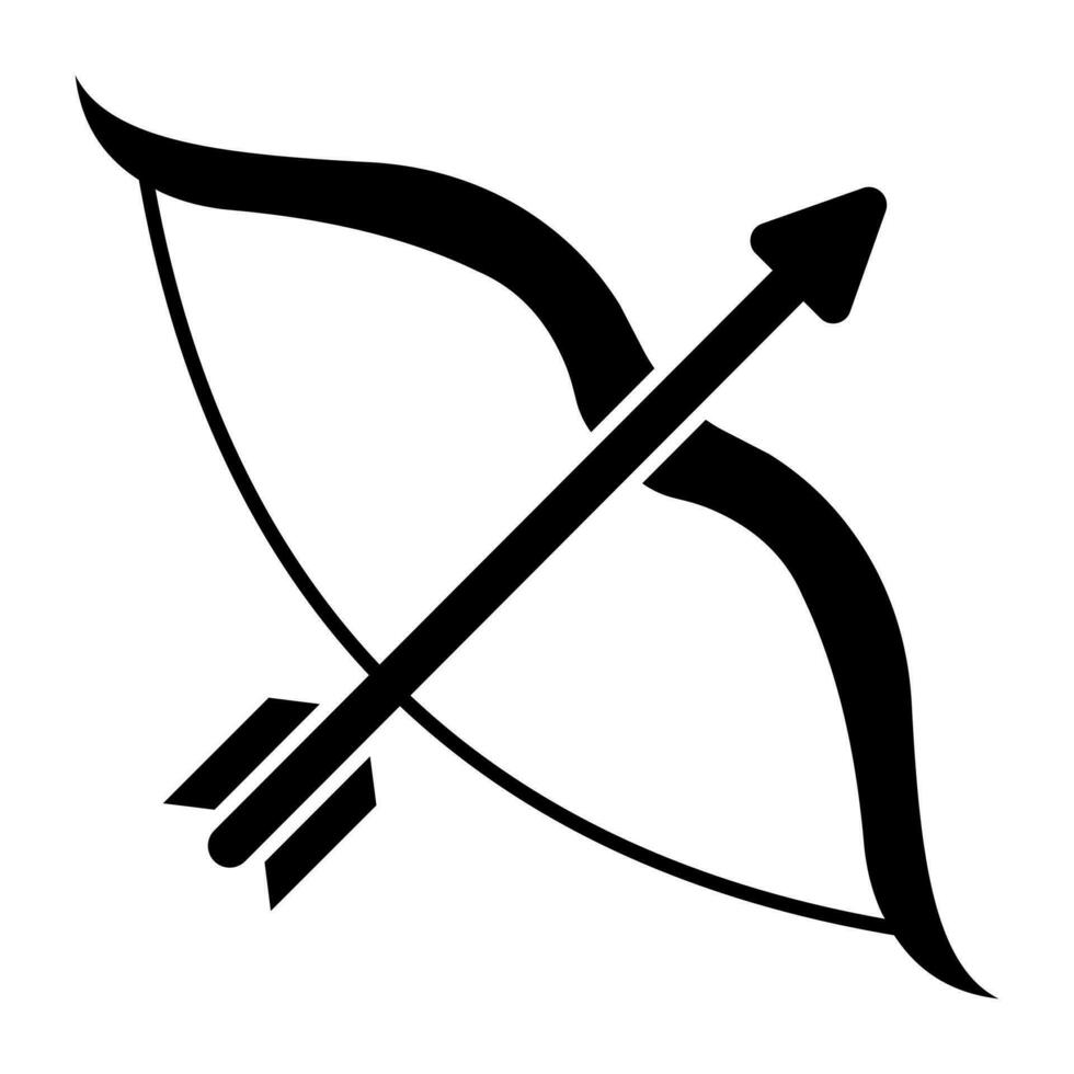 tableau avec flèche de tir à l'arc présentant un jeu de frappe vecteur