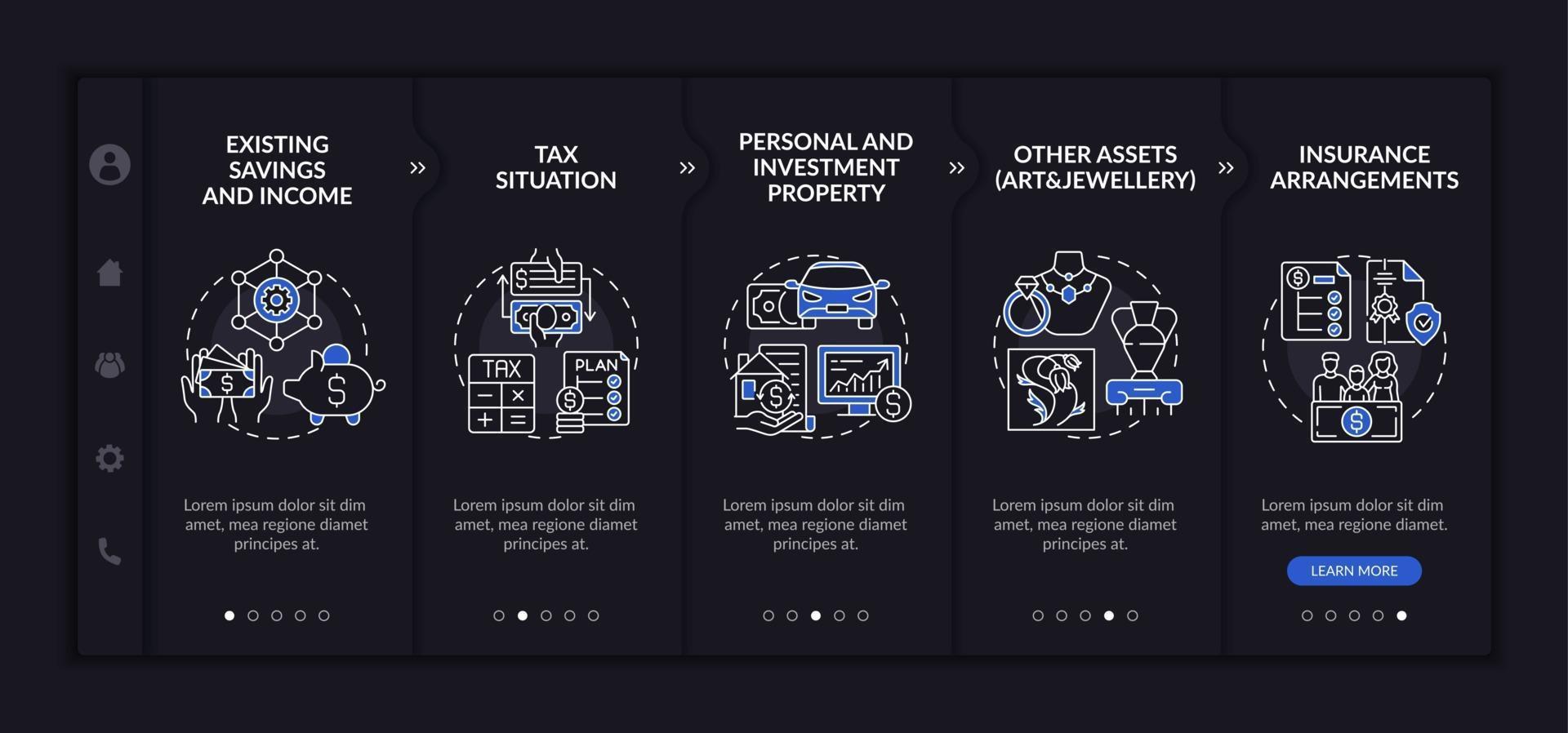 modèle de vecteur d'intégration de plan de richesse complet