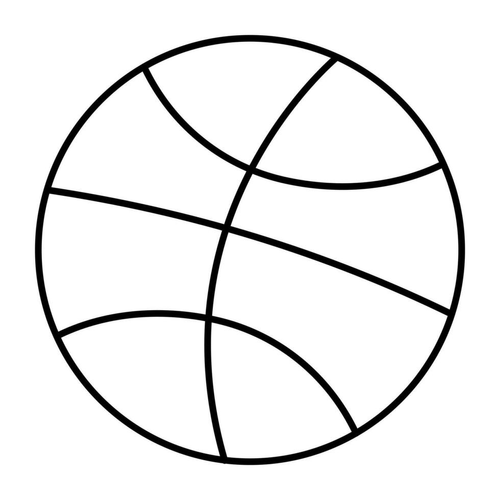 icône de conception modifiable de basket-ball vecteur