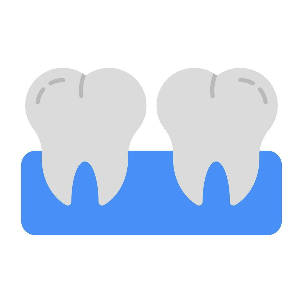 moderne conception icône de les dents vecteur
