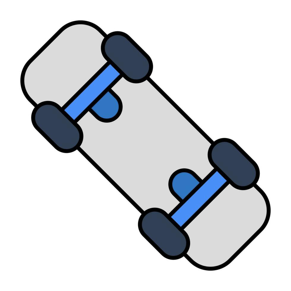 une conception d'icône de planche à roulettes vecteur