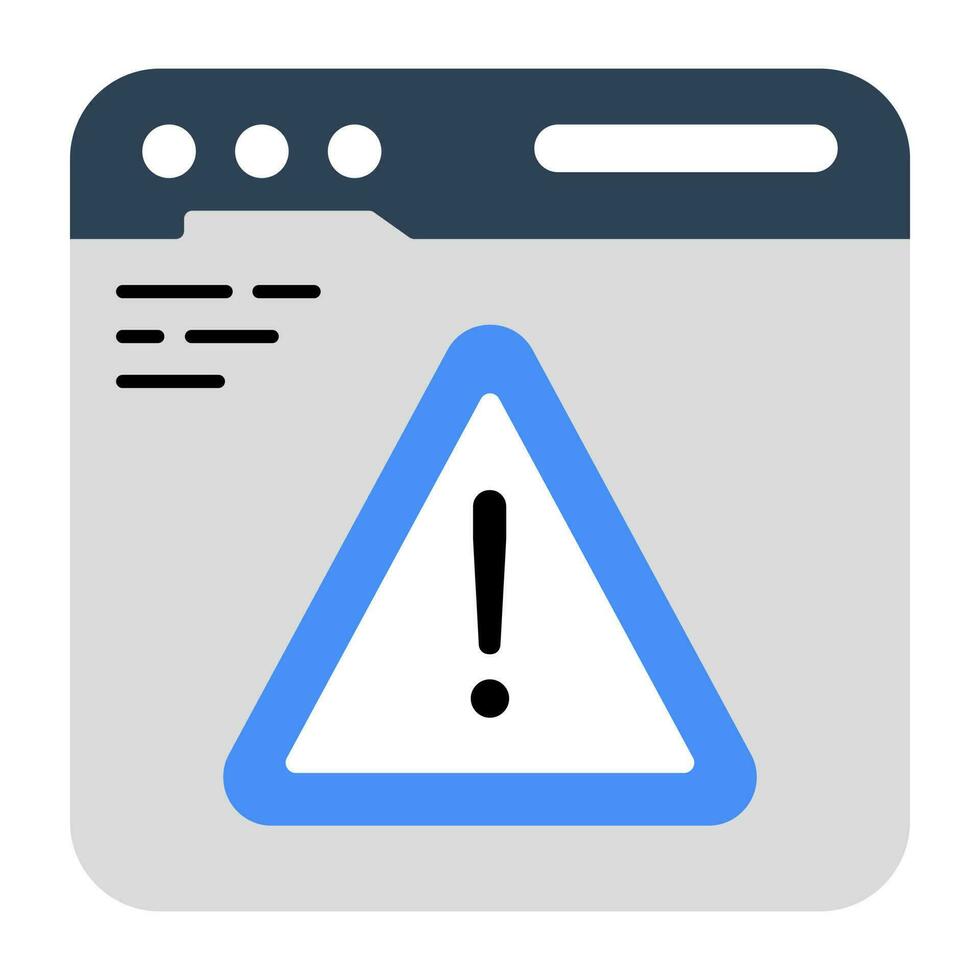 icône de conception moderne d'erreur web vecteur
