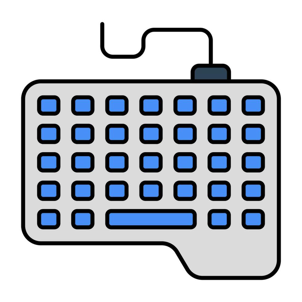 une plat conception, icône de clavier vecteur