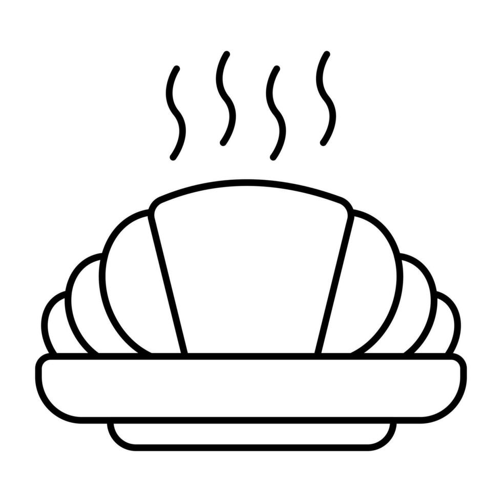moderne conception icône de croissant vecteur
