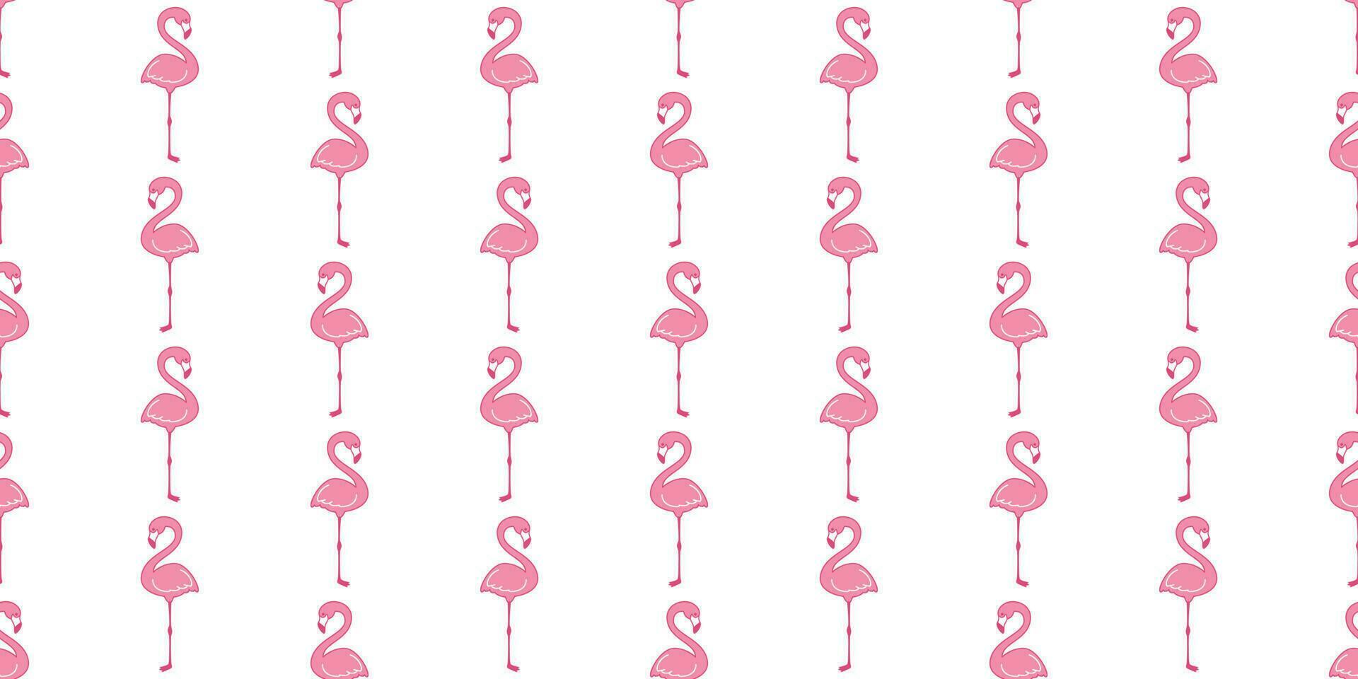 flamant sans couture modèle vecteur rose flamants roses tropical exotique oiseau écharpe isolé tuile Contexte répéter fond d'écran dessin animé illustration