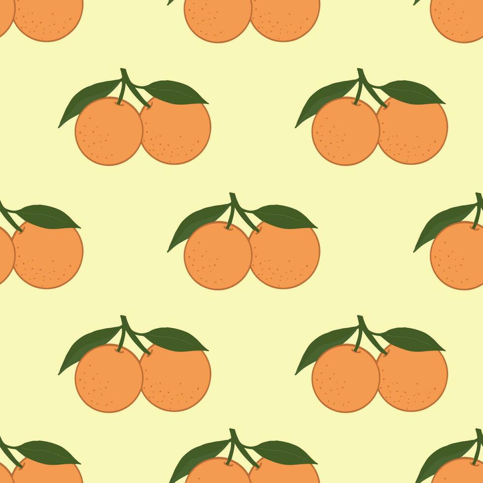 Orange sans couture motifs. cool abstrait et fruit conception concept. pour mode tissus, des gamins vêtements, Accueil décor, matelassage, tee-shirts, cartes et modèles, album et autre numérique Besoins vecteur