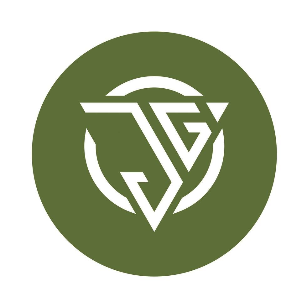 Créatif Facile initiale monogramme jg logo conceptions. vecteur