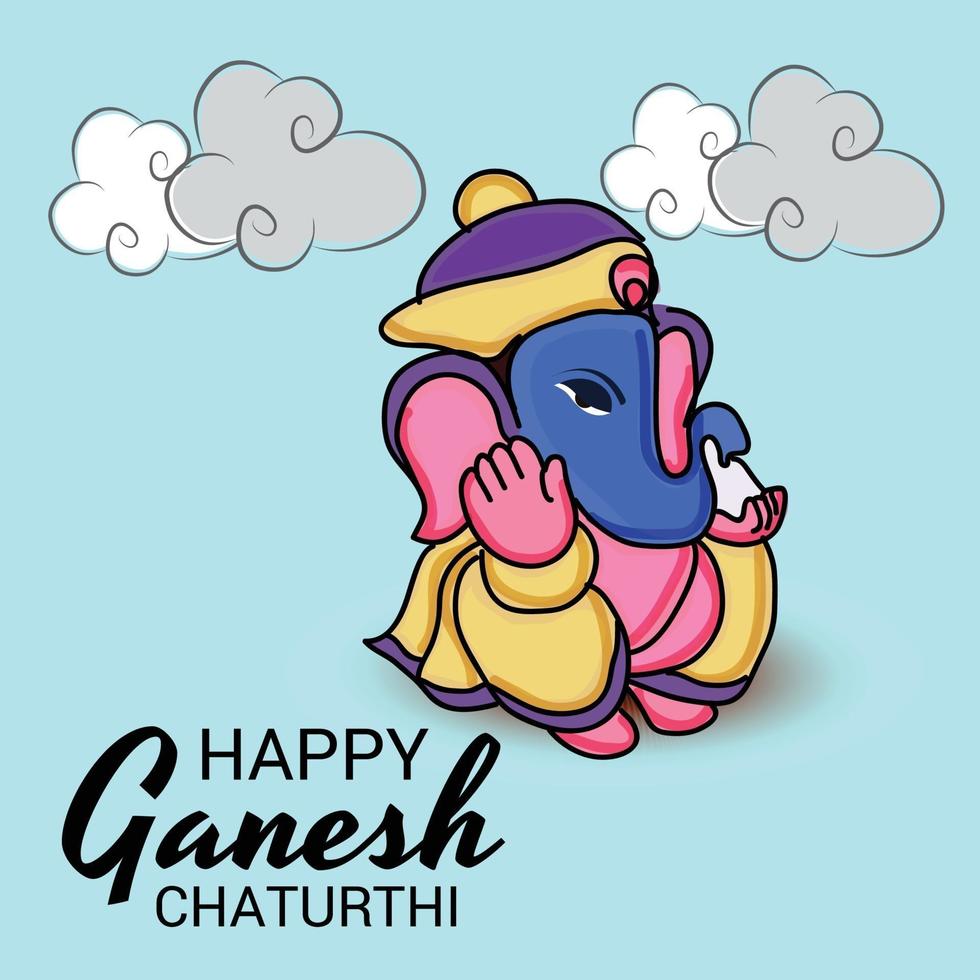 heureux ganesh chaturhi vecteur