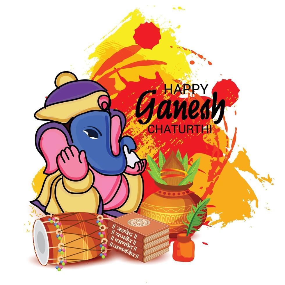 heureux ganesh chaturhi vecteur