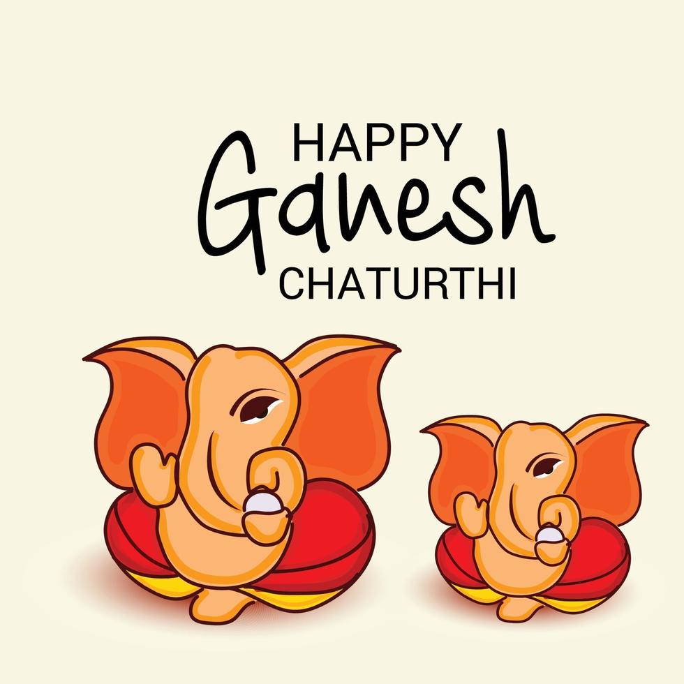 heureux ganesh chaturhi vecteur