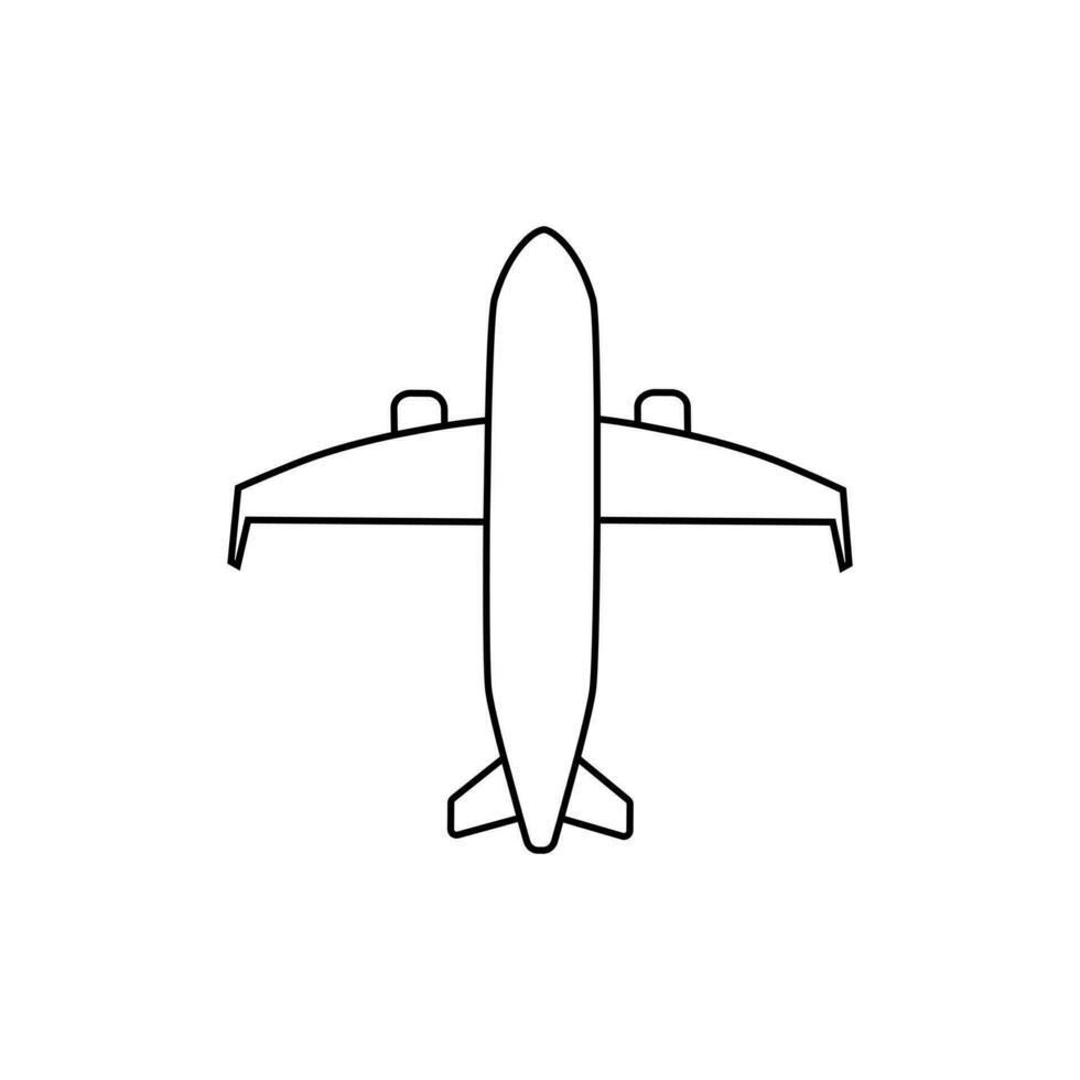 avion icône vecteur. avion illustration signe. avion symbole ou logo. vecteur