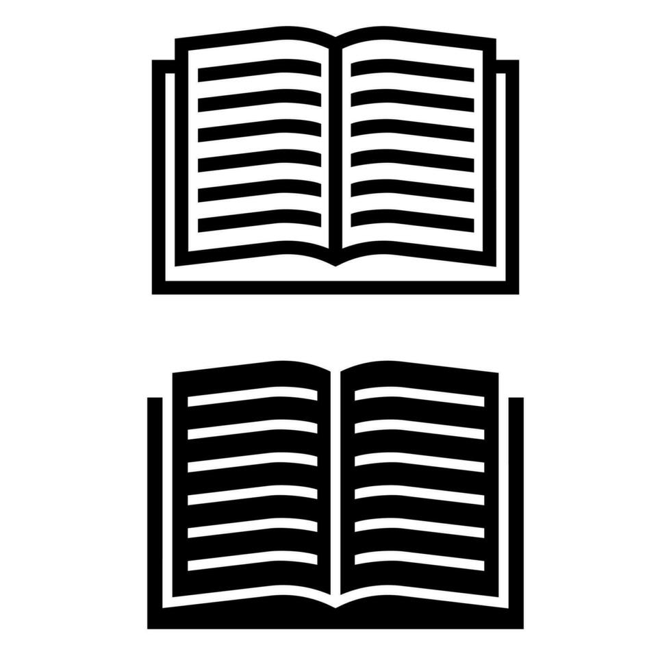 livre vecteur icône. carnet illustration signe. bibliothèque symbole ou logo.