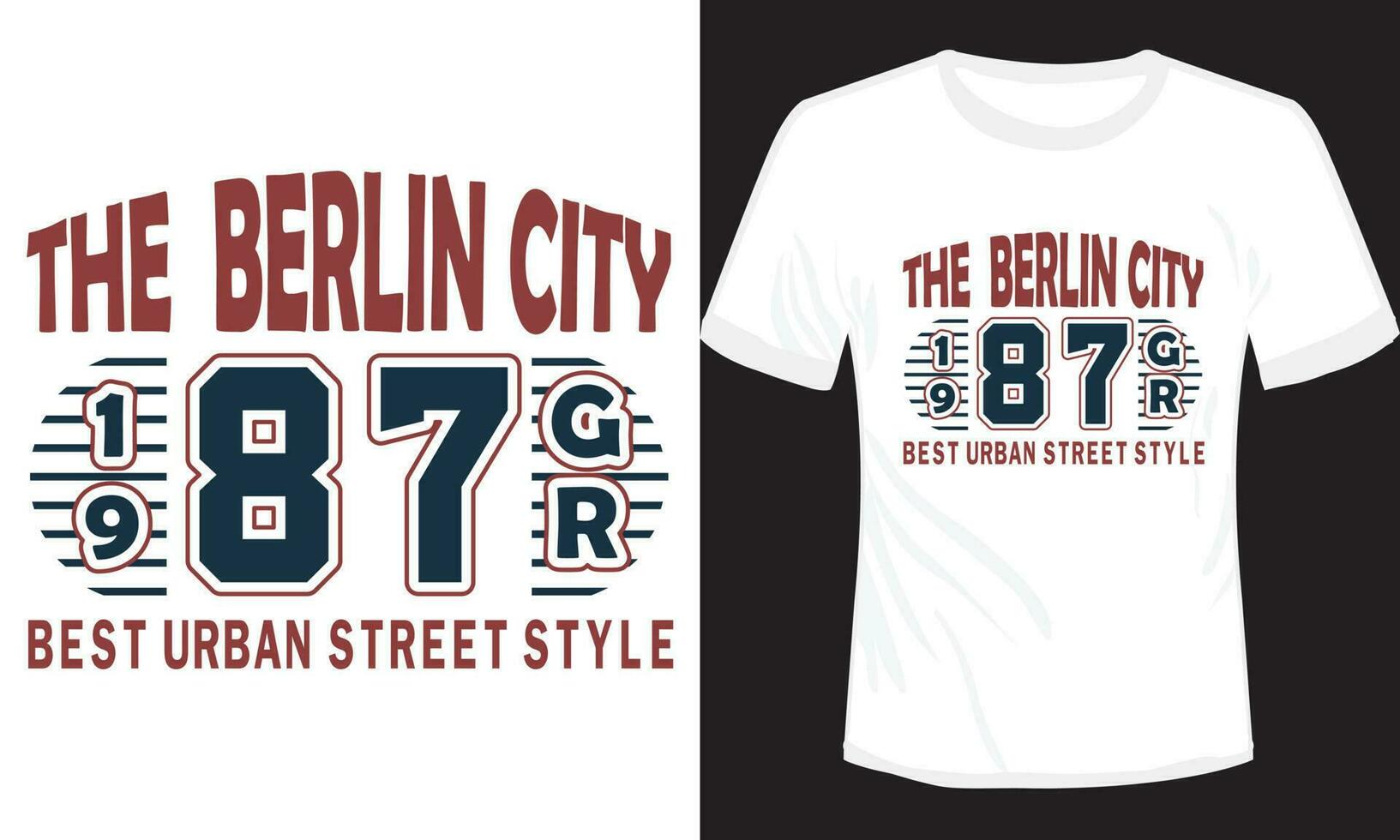 le Berlin ville T-shirt élément graphique t chemise vecteur illustration conception