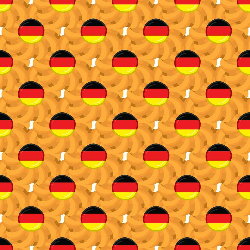 modèle biscuit avec drapeau pays Allemagne dans savoureux biscuit vecteur