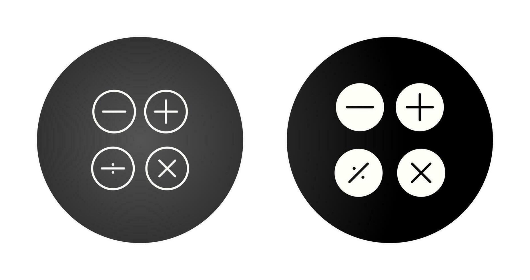 icône de vecteur de symboles mathématiques