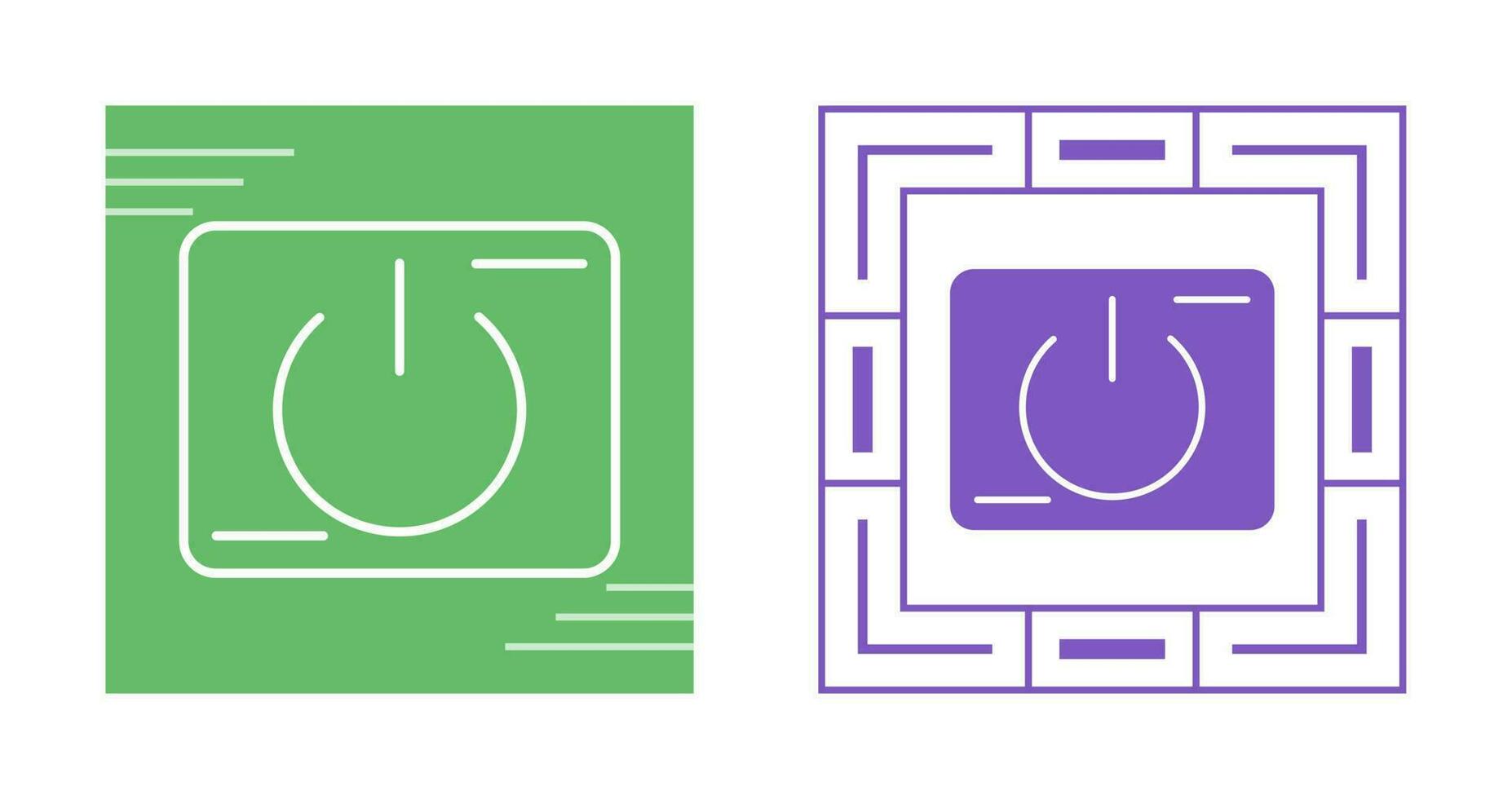 icône de vecteur de bouton d'alimentation