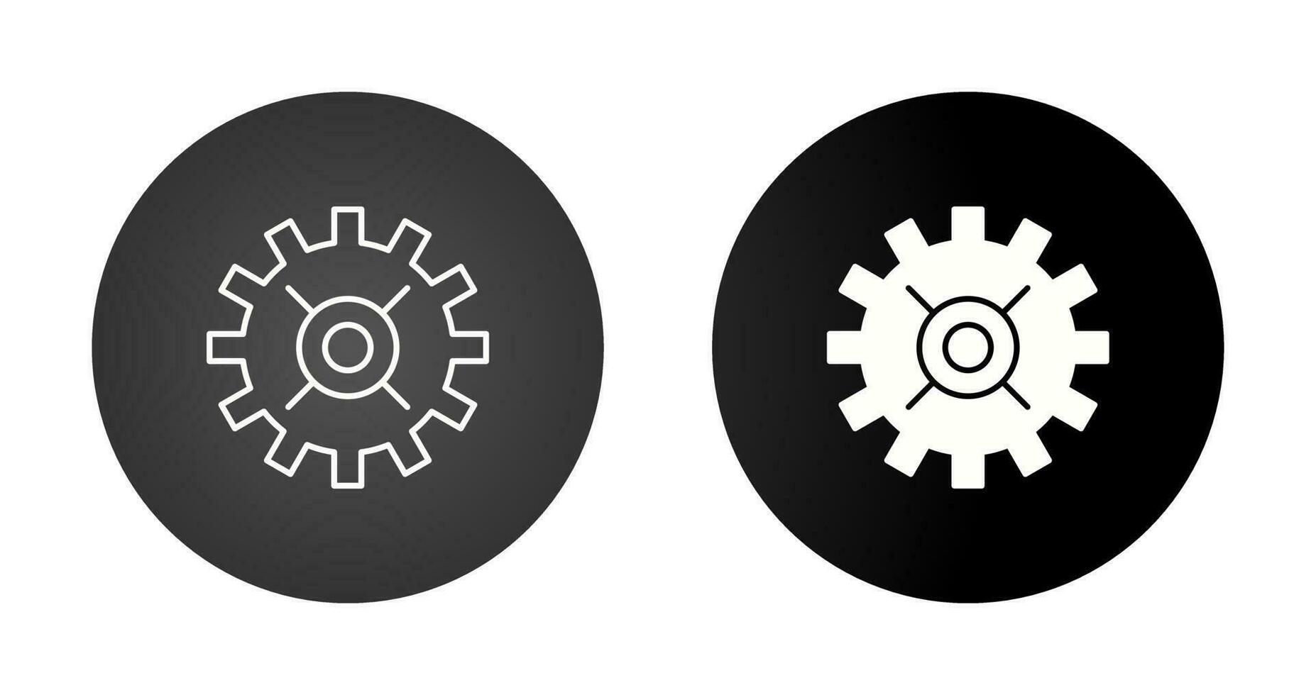 icône de vecteur de roue dentée