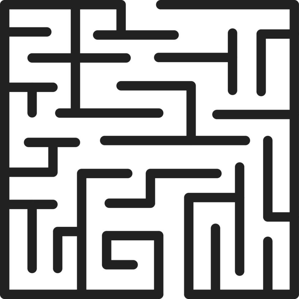 Labyrinthe icône vecteur image.