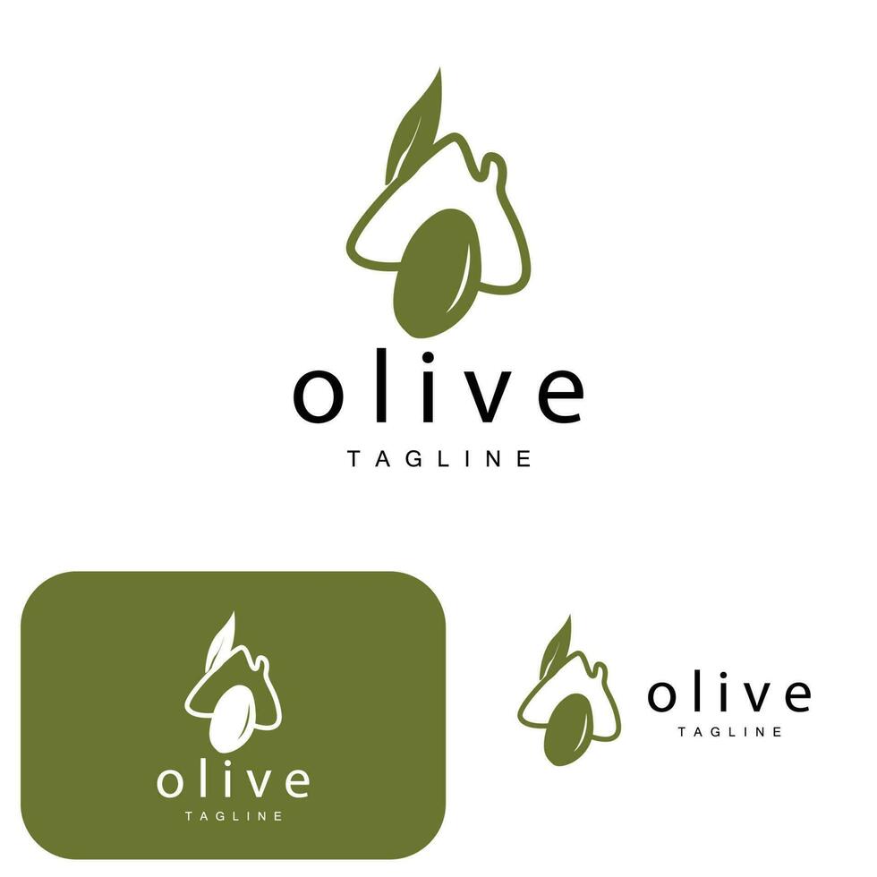 olive logo, olive pétrole plante vecteur, Naturel à base de plantes santé médicament conception, illustration modèle icône vecteur